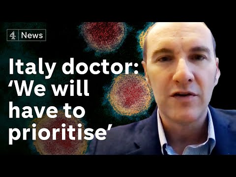 醫生表示，意大利將 "優先考慮存活機率最高的冠狀病毒患者"。 (Italy to 'prioritise patients with highest chance of survival' from coronavirus, says doctor)