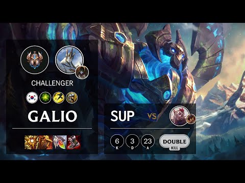 Galio Support vs Rakan - KR Challenger Patch 11.22