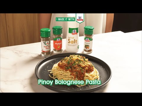 Bolognese Pasta prepared with McCormick Herbs and Spices!