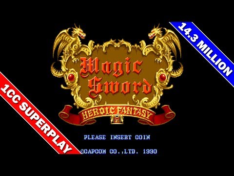 Magic Sword: Heroic Fantasy 1CC Superplay (USA) / マジックソード [Arcade] - Score: 14,309,221