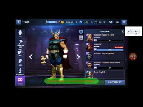 Thor new uniform (Beta ray bill) in marvel future fight game