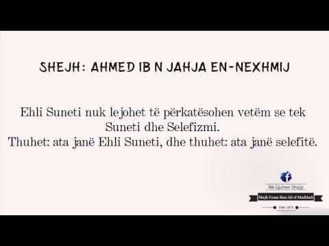 A lejohet përkatësimi i Ehli Sunetit në emërtime si “Vehabi”-Shejh Ahmed en-Nexhmi