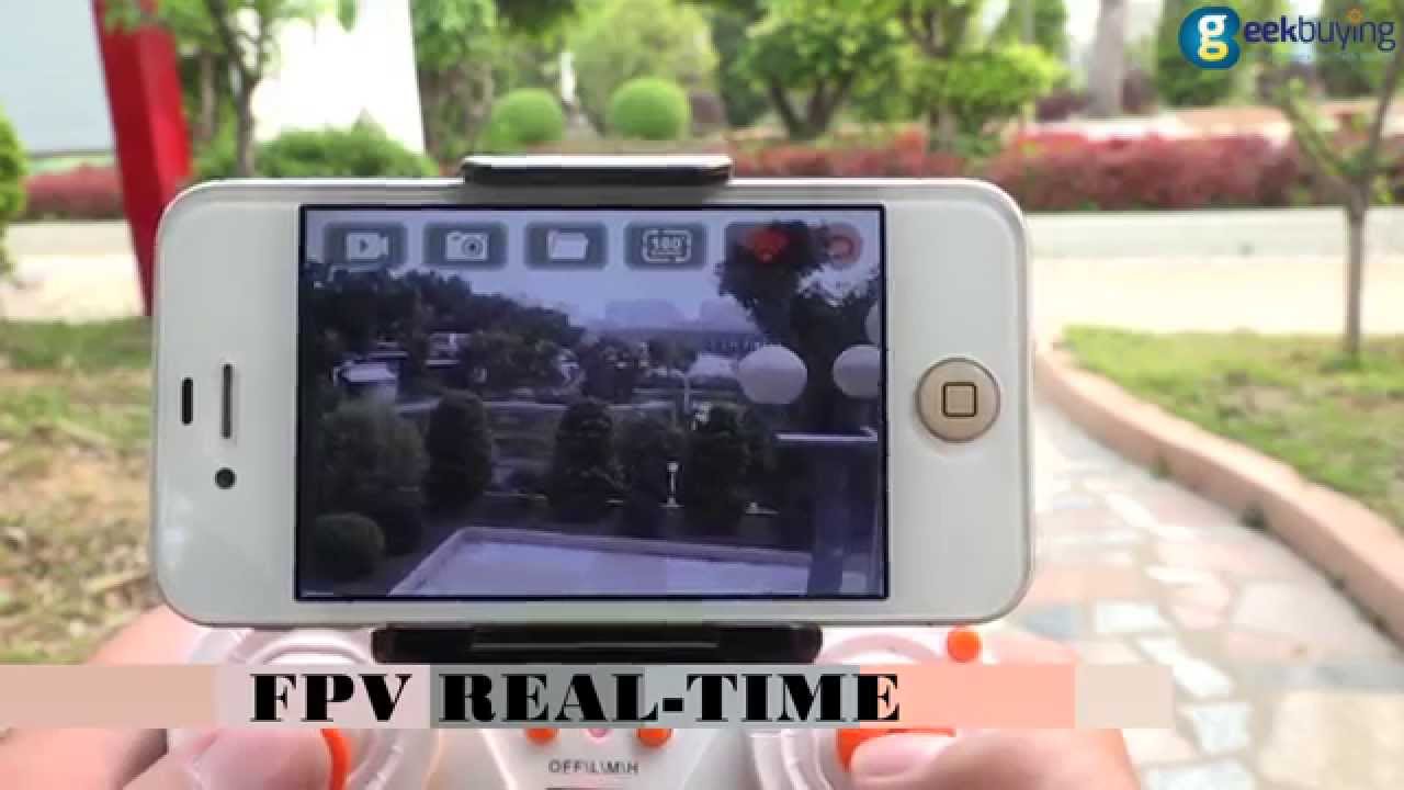 RC dron X800 3G ovládání + HD kamera C4016, bílá