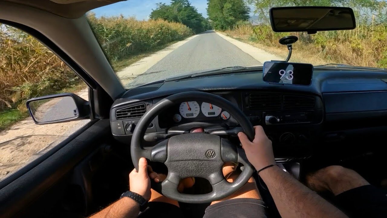 VW Golf III 1.9 TDI 1997 [90HP] - POV TEST DRIVE
