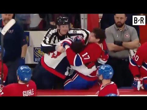Capitals & Canadiens Fight Ends Up on the Bench | 2025 Stanley Cup Playoffs