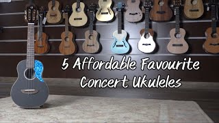 Video thumbnail for 5 x Affordable Favourite Concert Ukuleles by Southern Ukulele Store