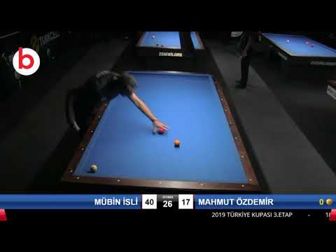 MÜBİN İSLİ & MAHMUT ÖZDEMİR Bilardo Maçı - 2019 TÜRKİYE KUPASI 3.ETAP-FİNAL 1/16