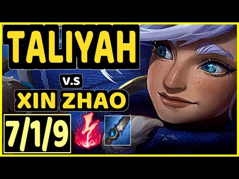 CINKROF (TALIYAH) vs XIN ZHAO - 7/1/9 KDA JUNGLE GAMEPLAY - EUW Ranked GRANDMASTER