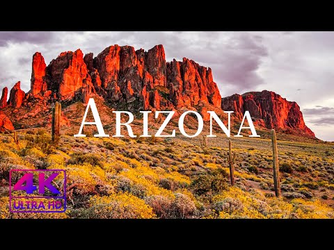 FLYING OVER ARIZONA ( 4K UHD ) • Stunning Footage, Scenic Relaxation Film with Calming Music