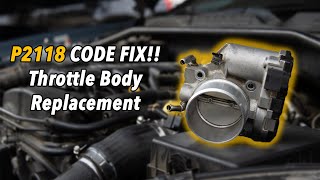 FIXING CODE P2118!! 2013 genesis coupe  Throttle body replacement