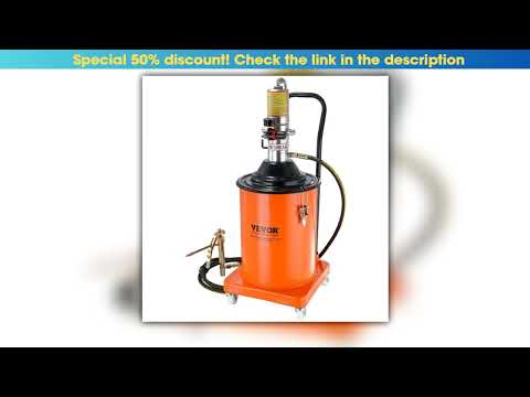 Grease Pump 5 Gallon 20L Air Operated Grease Pump with 13 ft High Pressure Hose and Grease Gun