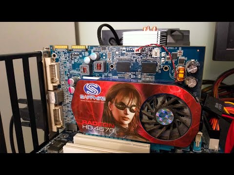 I bought a graphics card for 55p / 63¢ - Radeon HD4670 Benchmarks & Gameplay