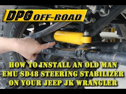 How to install an Old Man Emu SD48 HD steering stabilizer on your Jeep JK Wrangler