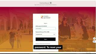 Resetting your password in MyPortal