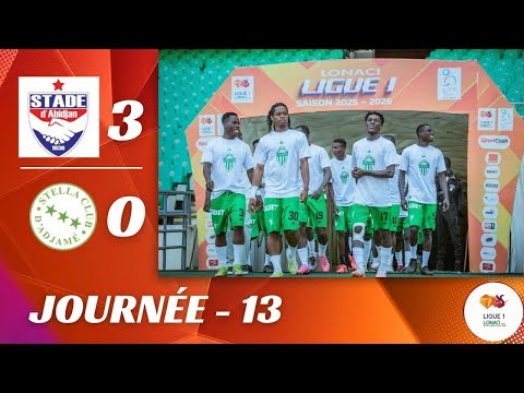Résumé | J13 |  Stade d'abidjan VS Stella FC | Ligue 1 Lonaci - (2025-2026)