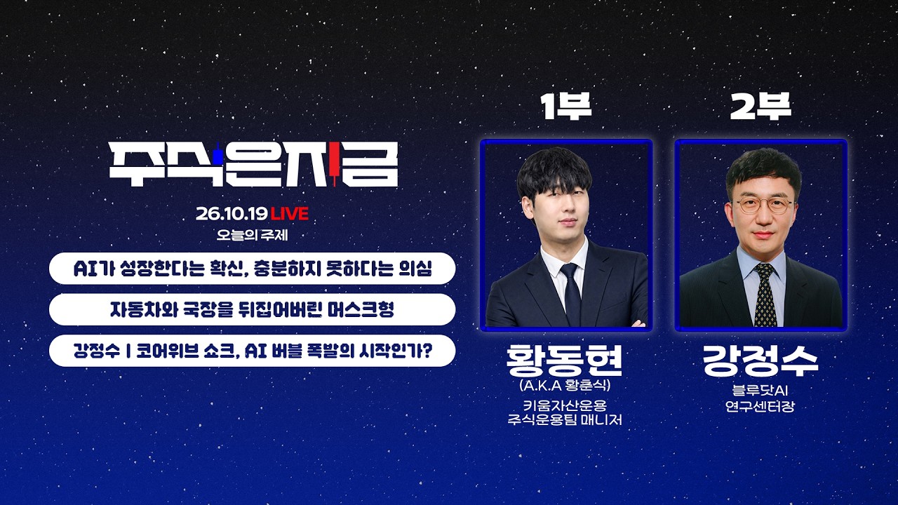 황동현 'AI가 성장한다는 확신,  충분하지 못하다는 의심'ㅣ자동차와 국장을 뒤집어버린 머스크형ㅣ강정?