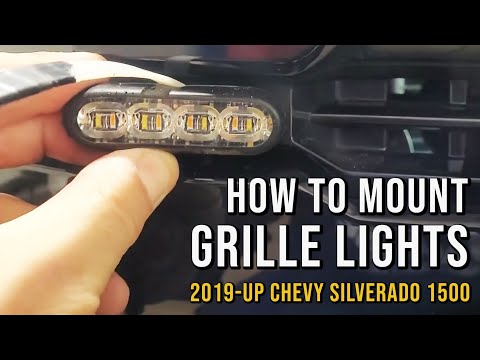 How to Mount mpower Grille Lights on a 2019-Newer Chevrolet Silverado 1500