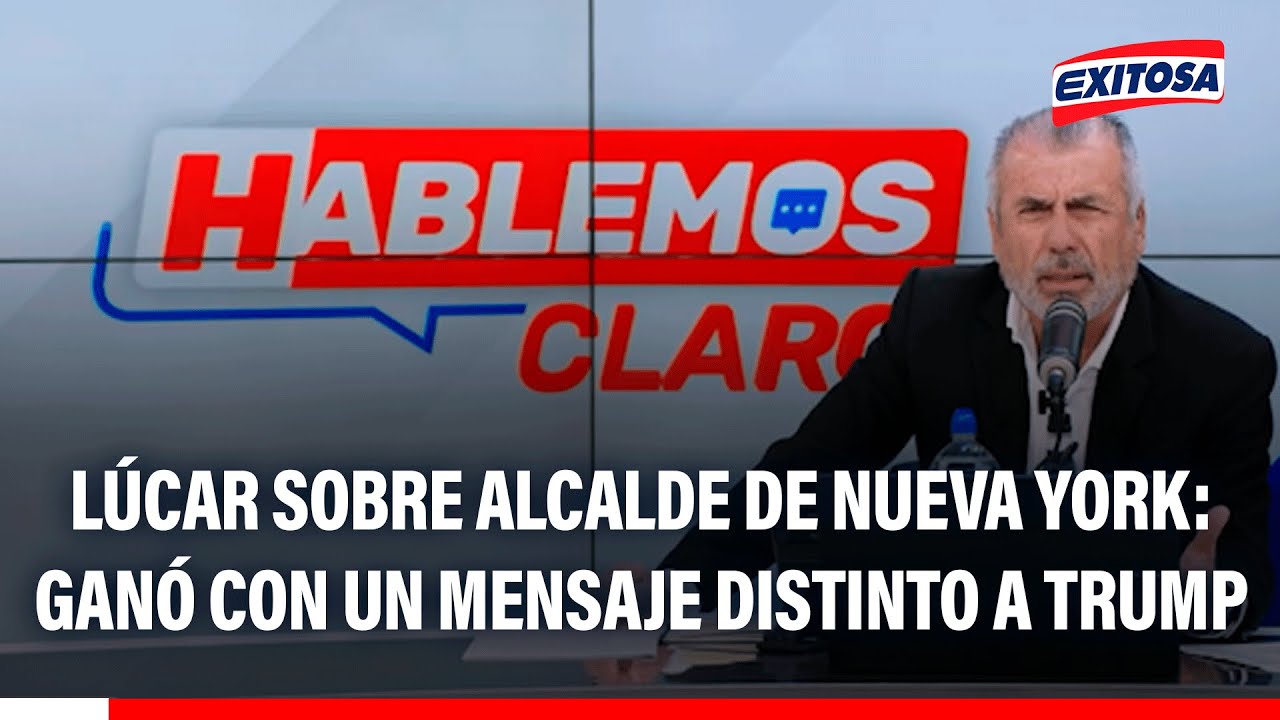 🔴🔵 Lúcar señaló que mensaje del nuevo alcalde de NY es "absolutamente" diferente al de Donald Trump