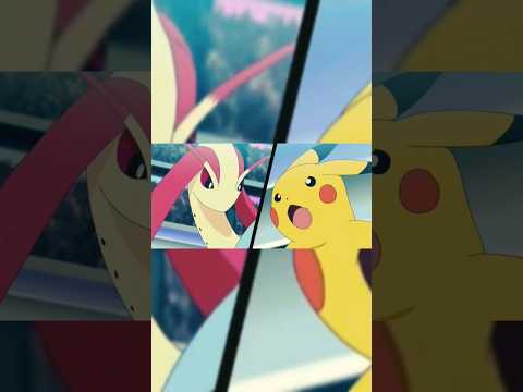 Dracovish gaged smoothly by Milotic ll Weakness #pokegod #anime #pokemon #ashfight #masterfight