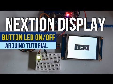 Nextion Display - Controllo LED On-Off con pulsante a doppio stato e Arduino