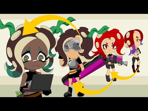 【Splatoon3 Fan Animation】Hierarchy of ranks in Octoling.