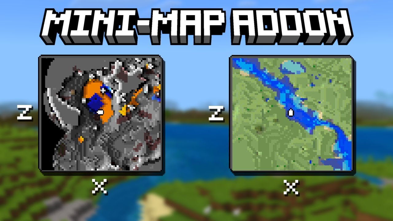 MINI-MAP ADDON For Minecraft Bedrock Edition is a game Changer! (in-depth review)