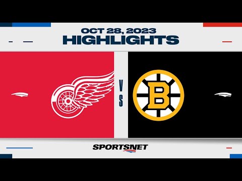 NHL Highlights | Red Wings vs. Bruins - October 28, 2023