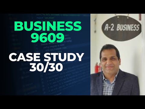 Business AS 9609 / Paper 2 / Case study / Full marks