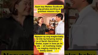 Matteo, Handa na Raw Magka-Baby Kay Sarah Geronimo! 👶💞"#MatteoGuidicelli #SarahGeronimo #ShowbizPH