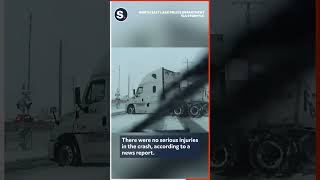 Train Slams Into FedEx Truck