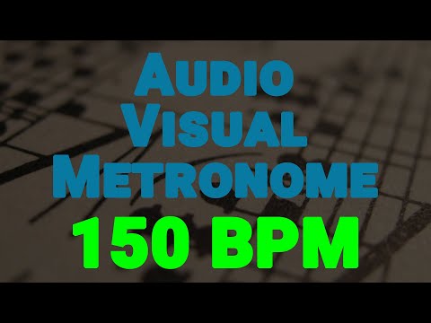 150 BPM Audio-Visual Metronome/Click Track