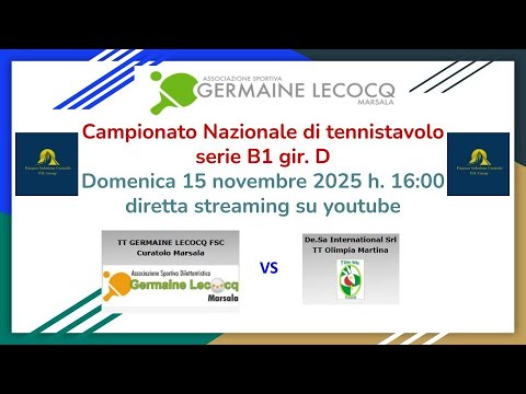 Campionato Nazionale di Tennistavolo serie B1 gir D anno 2025/2026