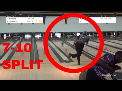 Watch John Burkett Convert The 7-10 Split At 2021 PBA50 Bud Moore Classic