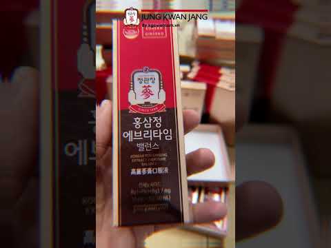 Chi Tiết [Unboxing] Hộp Nước Hồng Sâm KGC Jung Kwan Jang Everytime Balance 20 gói