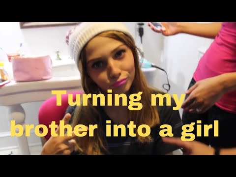 Turning my brother into a beautiful girl and went to mall (prank) #m2f #makeup #makeuplook#prank