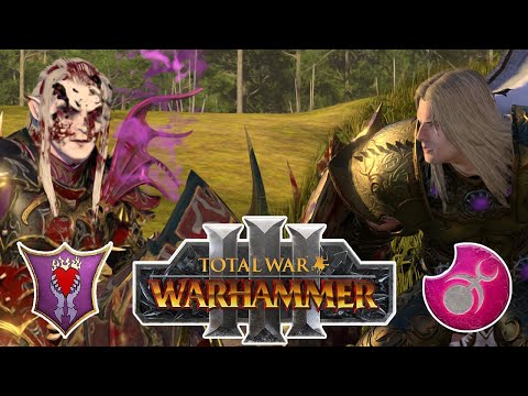 Tz’arkan vs Sigvald | Dark Elves vs. Slaanesh | Total War: Warhammer 3