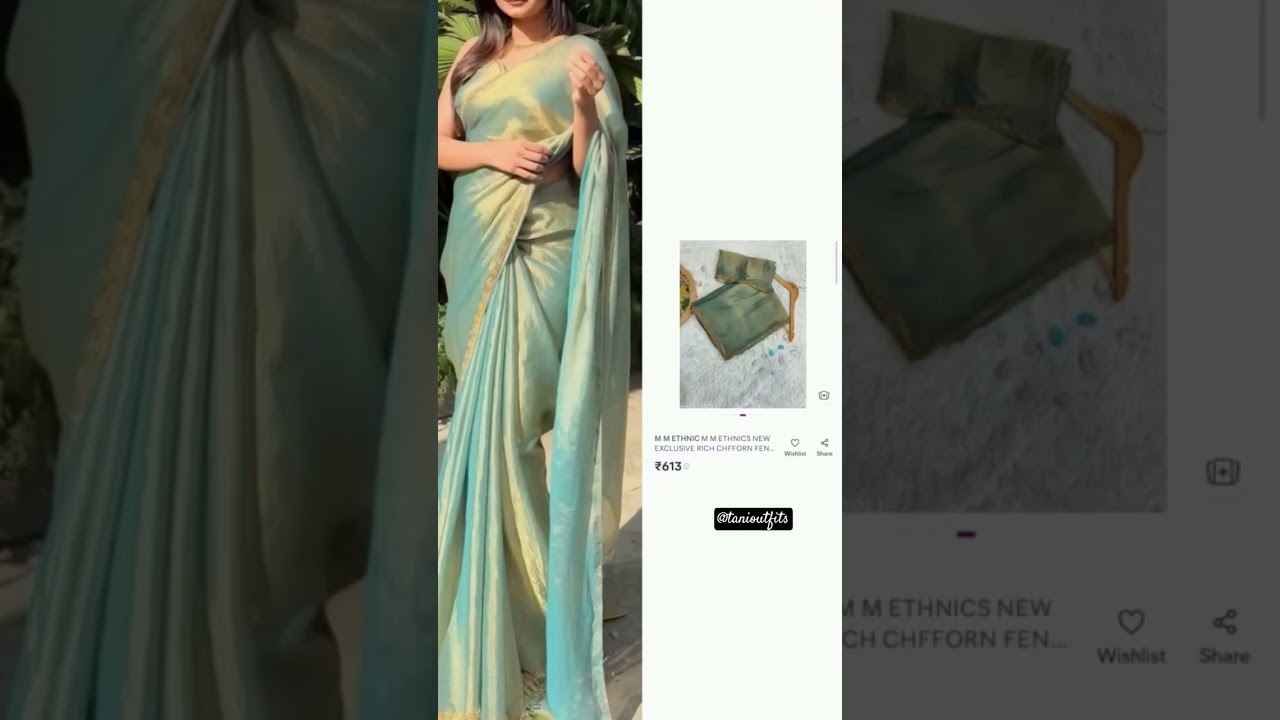 Beautiful aesthetic farewell saree from @Meesho  #shorts #meeshofinds #saree #haul #meeshohaul
