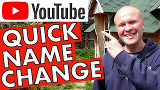 FAST YouTube channel name change! How to rename your YouTube Channel.