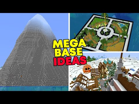 5 MEGABASE Ideas For Minecraft SMP/Singleplayer (Block Palettes, Terrain, Ideas)