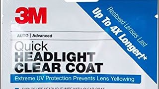 3M Quick Headlight Clear Coat Wipes