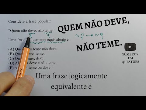 Equivalência Lógica da Condicional - Quem Não Deve, Não Teme - NQ268