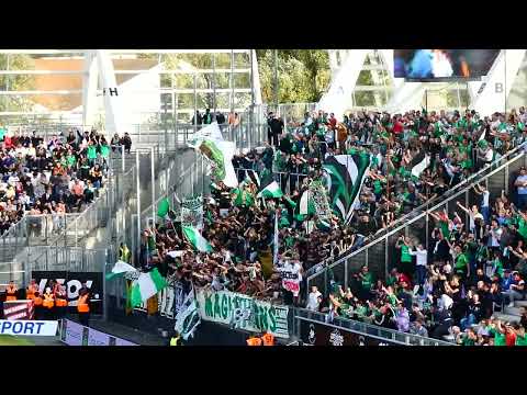 Supporters Stéphanois après le but de Ibrahima Wadji