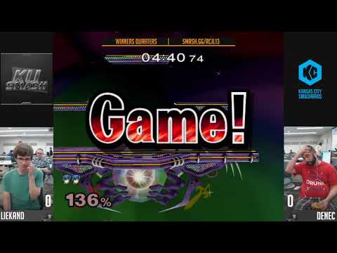 RCJL #13 SSBM - KU | Liekand (Marth) Vs. Denec (Marth) Winners Quarters