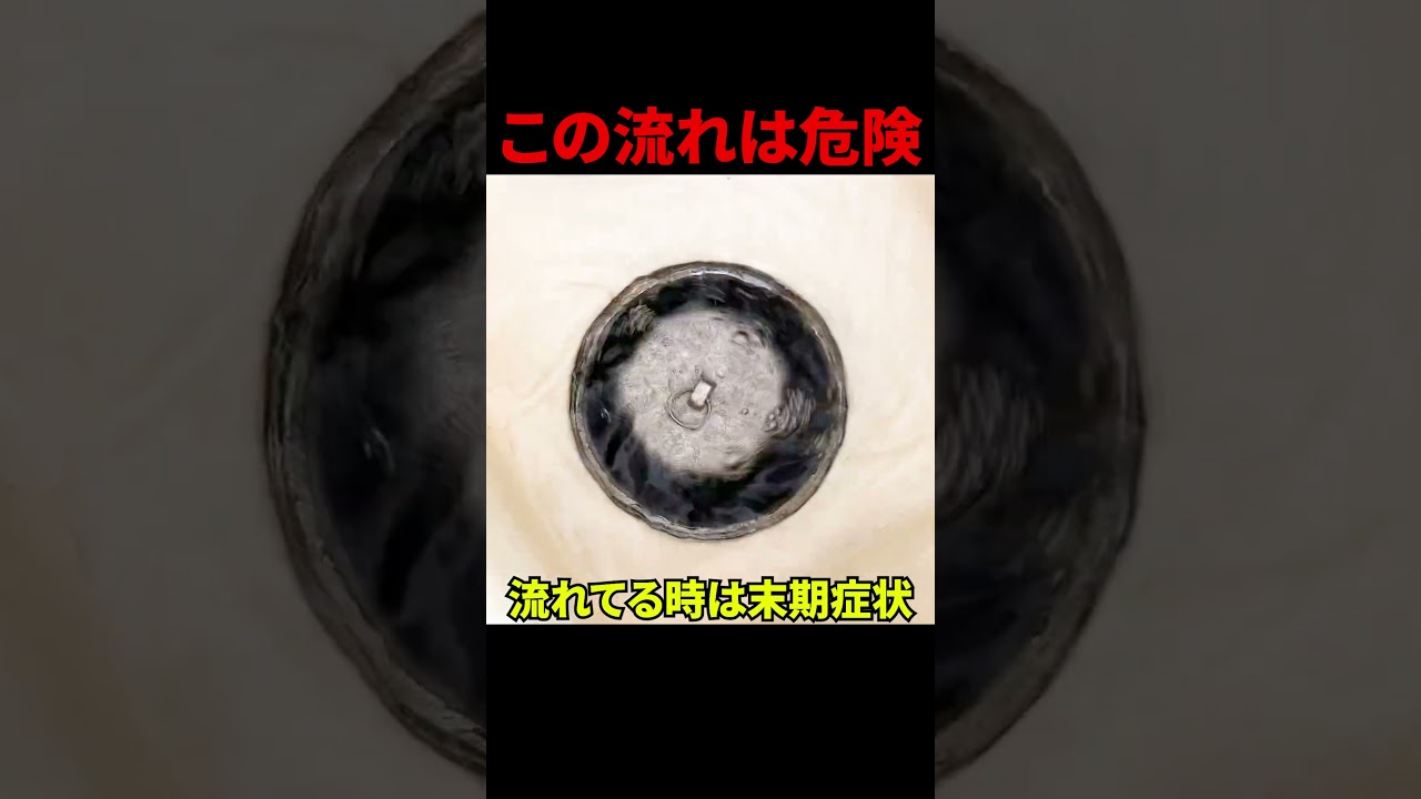 【詰まり寸前】お風呂排水溝の危険な流れ方と絶対にしてはいけない事@大阪府吹田市#shorts [掃除][排水管高圧洗浄]
