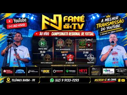 AO VIVO FANÉTV/REGIONAL FUTSAL E MÁSTER/BELA VISTA DE GOIÁS