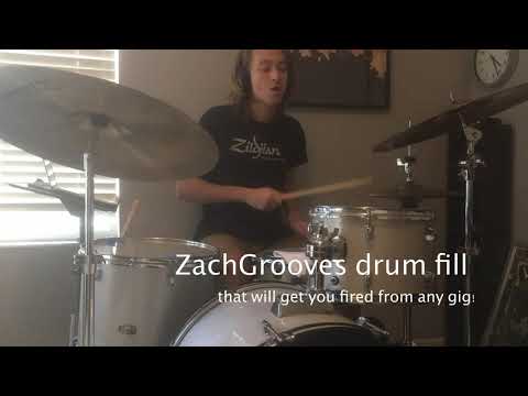 Playing ZachGrooves drum fill that get you fired from any gig!