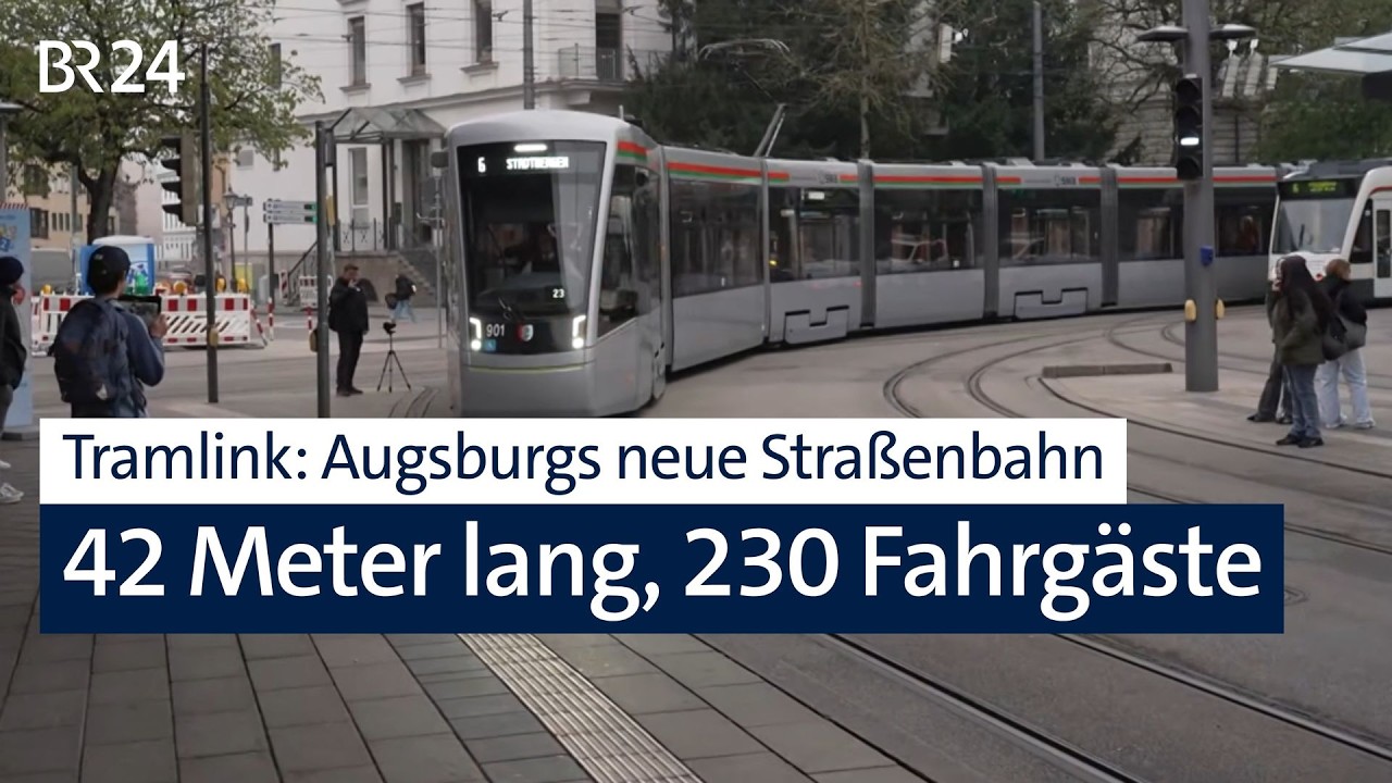 Tramlink: Augsburg bekommt neue Straßenbahnen mit mehr Platz | Abendschau | BR24