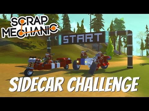 Scrap Mechanic Multiplayer- EP 108- Motorcycle Sidecar Challenge