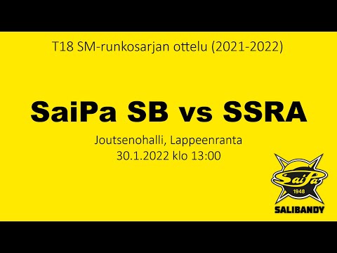 T18: SaiPa SB vs SSRA, SM-runkosarja, 30.1.2022