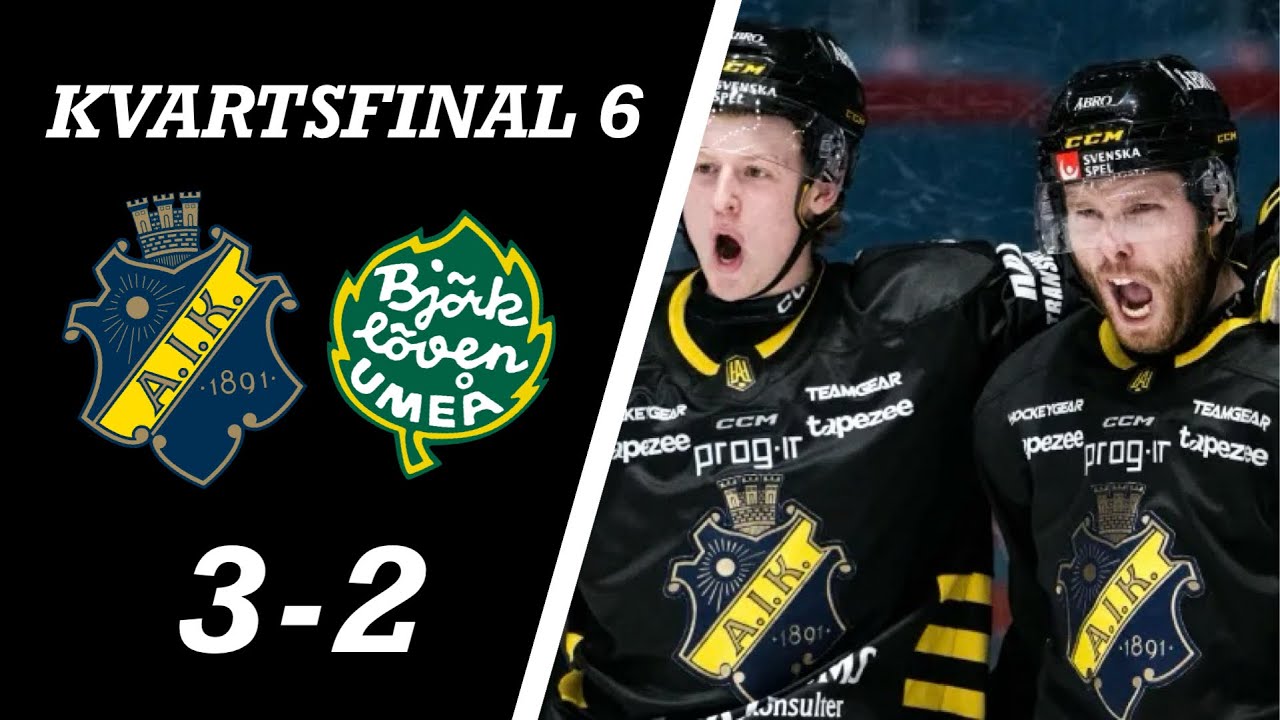 AIK - IF Björklöven | Höjdpunkter | Kvartsfinal 6 av 7 | Hockeyallsvenskans Slutspel 2024/25